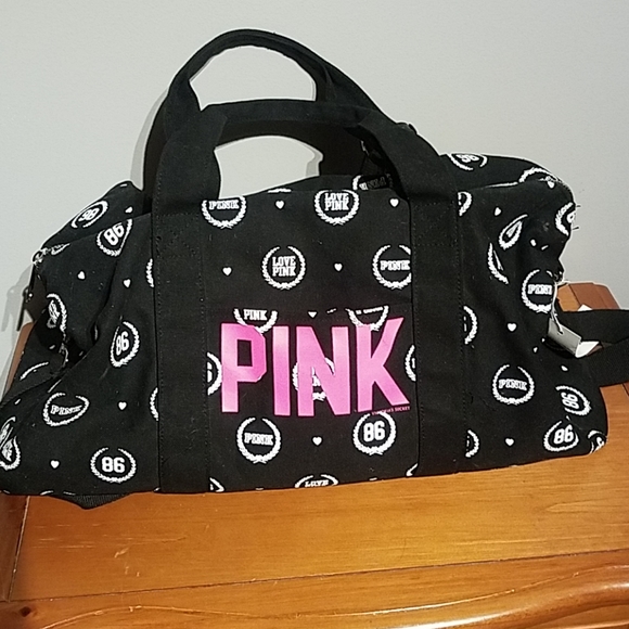 VS Vintage Pink Logo Duffle & Backpack - Picture 3 of 6